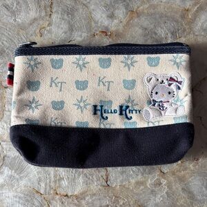 Hello Kitty Navy and Cream Kids Pouch “Marine Bear” 2002’s